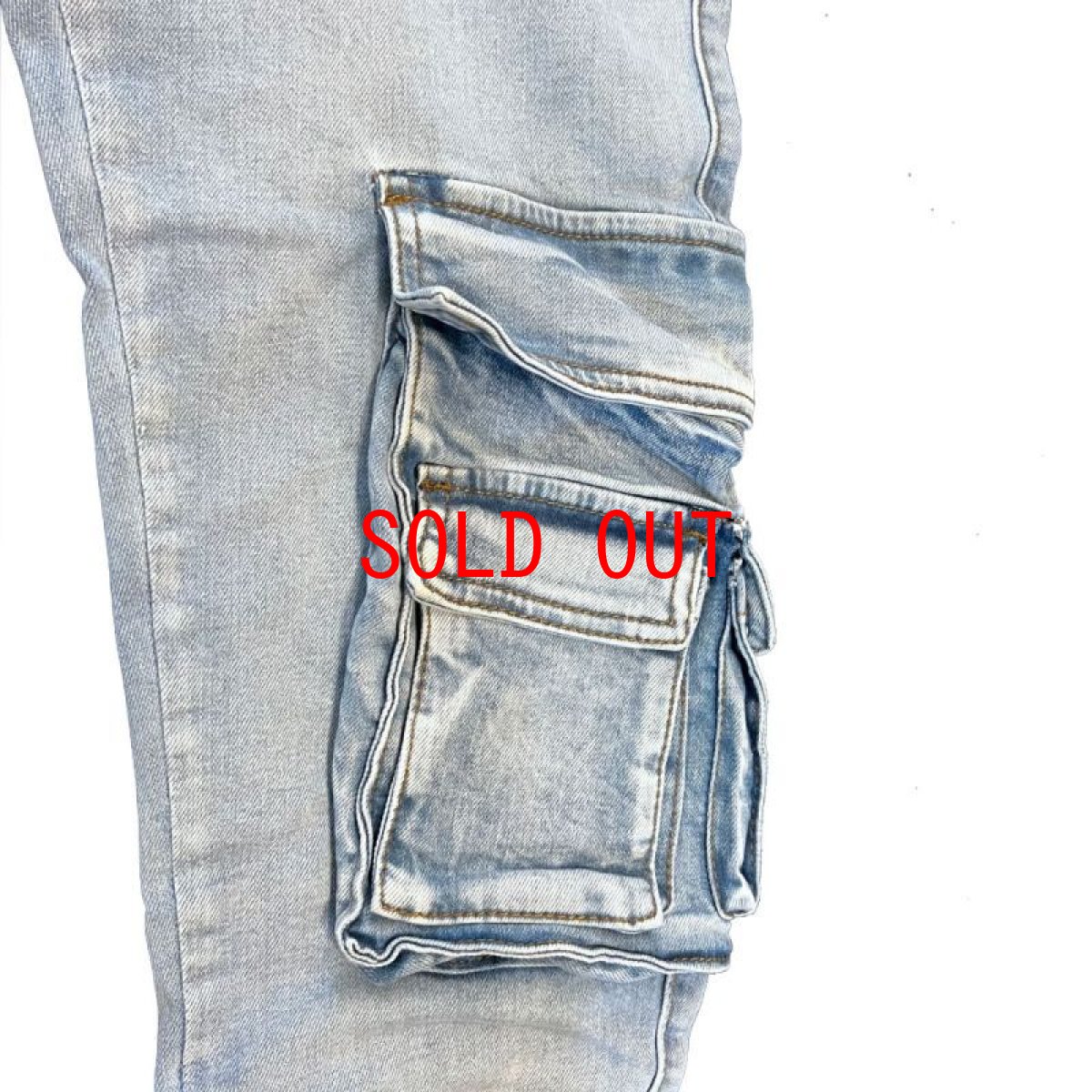 画像7: PRSTGE Zip Cargo Skinny Jeans v4 Premium Denim Pants デニム カーゴ スキニー パンツ (7)