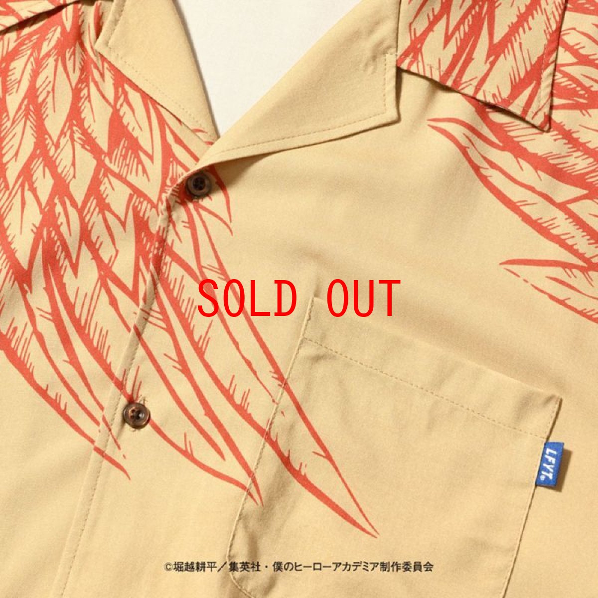 画像3: × 僕のヒーローアカデミア ホークス S/S Shirt 半袖 シャツ (3)