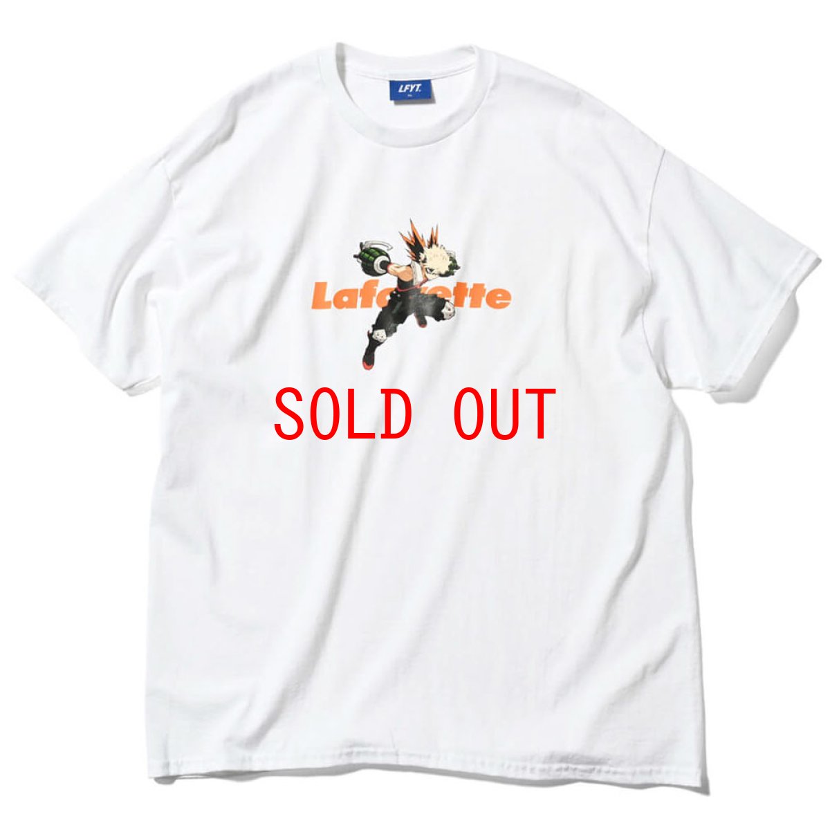 画像5: × 僕のヒーローアカデミア Lafayette LOGO S/S Tee 爆豪勝己 半袖 Tシャツ (5)
