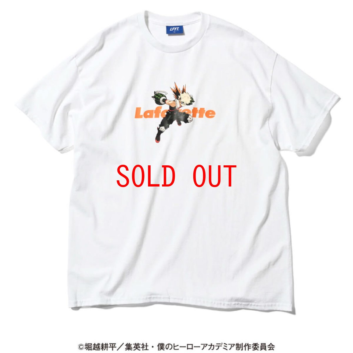 画像2: × 僕のヒーローアカデミア Lafayette LOGO S/S Tee 爆豪勝己 半袖 Tシャツ (2)
