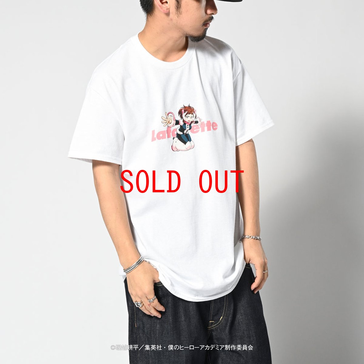 画像6: × 僕のヒーローアカデミア Lafayette LOGO S/S Tee 麗日お茶子 半袖 Tシャツ (6)