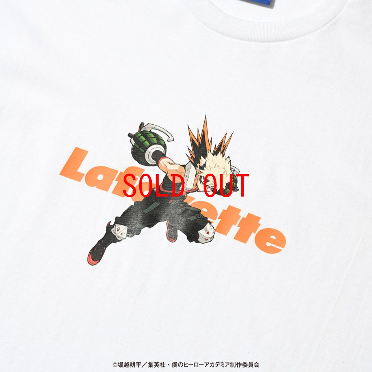 画像3: × 僕のヒーローアカデミア Lafayette LOGO S/S Tee 爆豪勝己 半袖 Tシャツ (3)