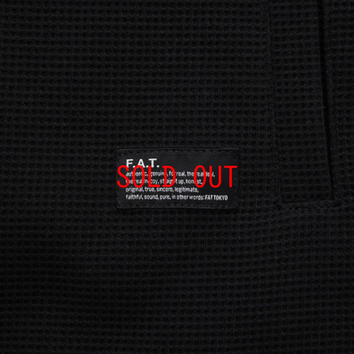 画像5: WAFFGAN Solid Waffle Cardigan Black ソリッド ワッフル スナップ カーディガン (5)