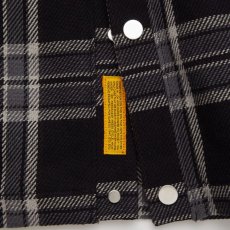 画像8: Flannogan Fannel Check Cardigan Chacoal タータン チェック スナップ カーディガン (8)