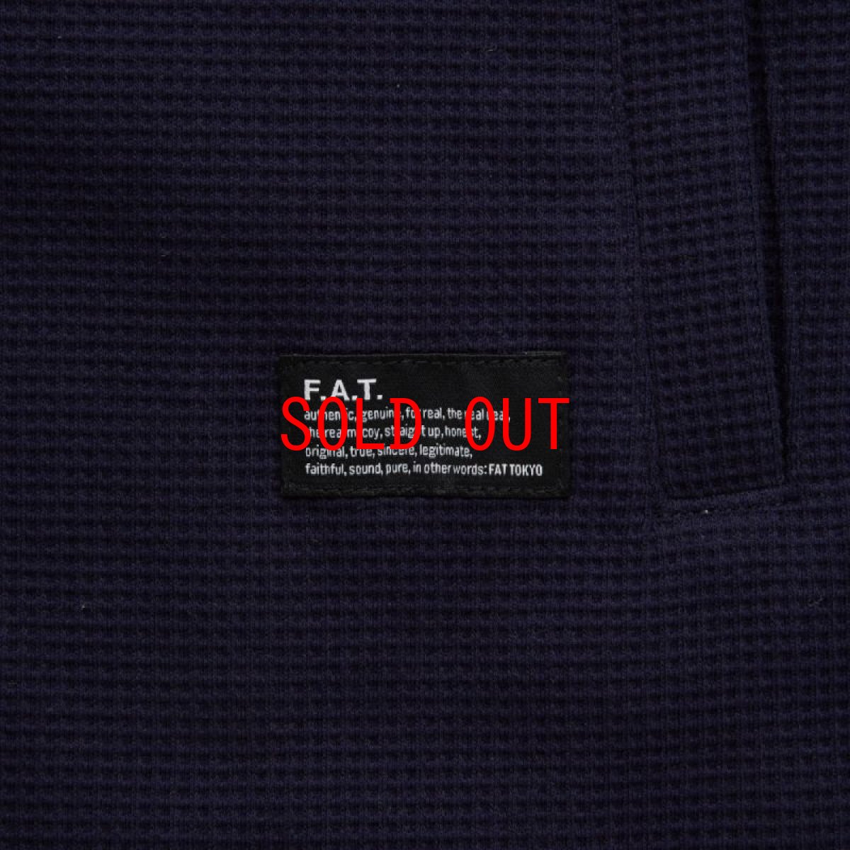 画像7: WAFFGAN Solid Waffle Cardigan Navy ソリッド ワッフル スナップ カーディガン (7)