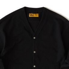 画像4: WAFFGAN Solid Waffle Cardigan Black ソリッド ワッフル スナップ カーディガン (4)