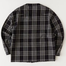 画像3: Flannogan Fannel Check Cardigan Chacoal タータン チェック スナップ カーディガン (3)