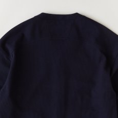 画像5: WAFFGAN Solid Waffle Cardigan Navy ソリッド ワッフル スナップ カーディガン (5)