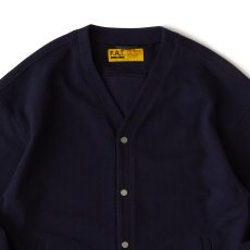 画像4: WAFFGAN Solid Waffle Cardigan Navy ソリッド ワッフル スナップ カーディガン (4)