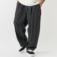 画像1: × Cookman Chefripe Relax Easy Pants Black × クックマン リラックス ストライプ イージー パンツ (1)