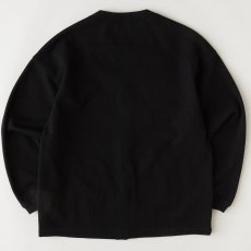 画像3: WAFFGAN Solid Waffle Cardigan Black ソリッド ワッフル スナップ カーディガン (3)