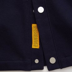 画像6: WAFFGAN Solid Waffle Cardigan Navy ソリッド ワッフル スナップ カーディガン (6)