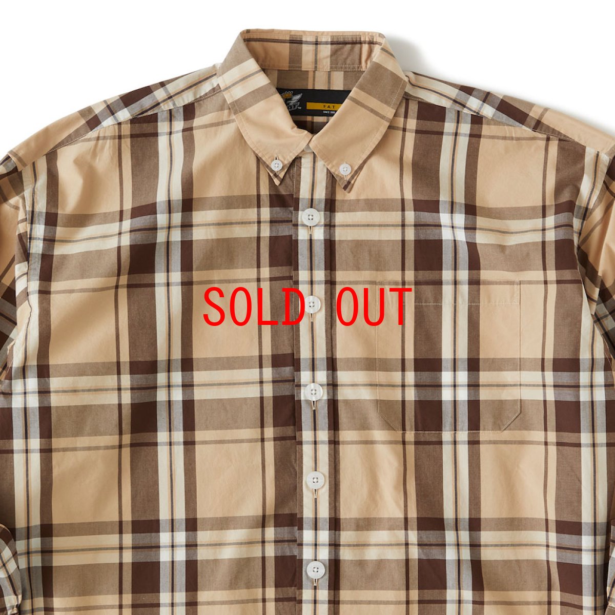 画像8: Dekachek L/S Shirt 長袖 ボタンダウン チェック シャツ Beige (8)