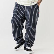 画像1: × Cookman Chefripe Relax Easy Pants Navy × クックマン リラックス ストライプ イージー パンツ (1)