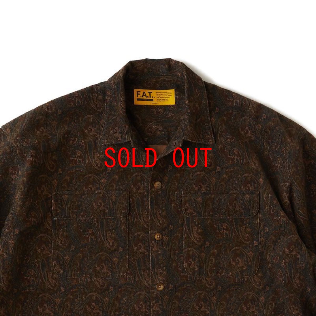 画像4: MEGASLEY Paisley Corduroy L/S Shirts ペイズリー コーデュロイ 長袖 シャツ (4)