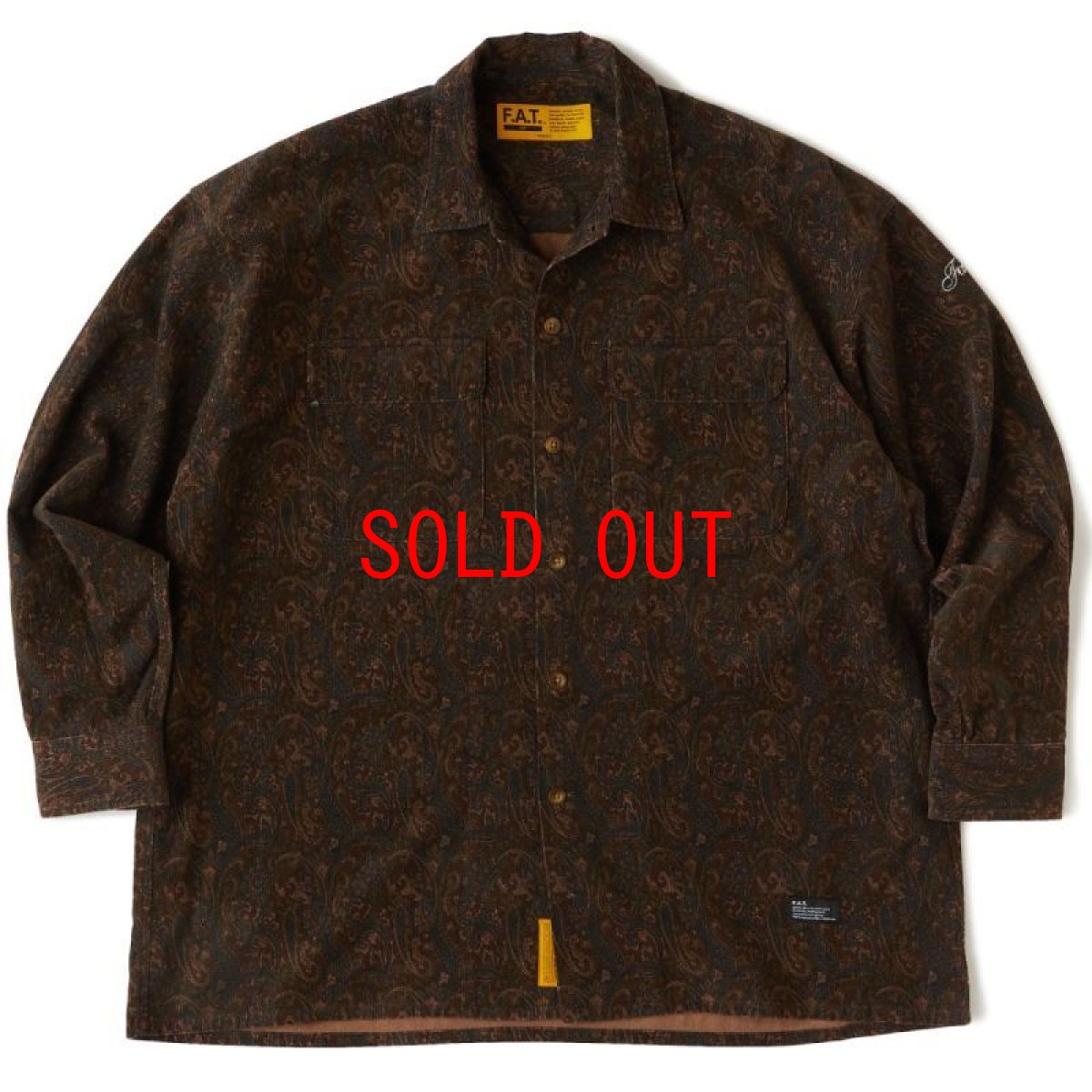 画像2: MEGASLEY Paisley Corduroy L/S Shirts ペイズリー コーデュロイ 長袖 シャツ (2)
