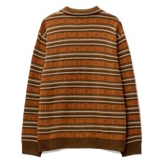 画像3: Windsor Knitted Sweater  -Brown ニット ポロ セーター (3)