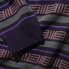 画像3: Windsor Knitted Sweater  -Navy ニット ポロ セーター (3)