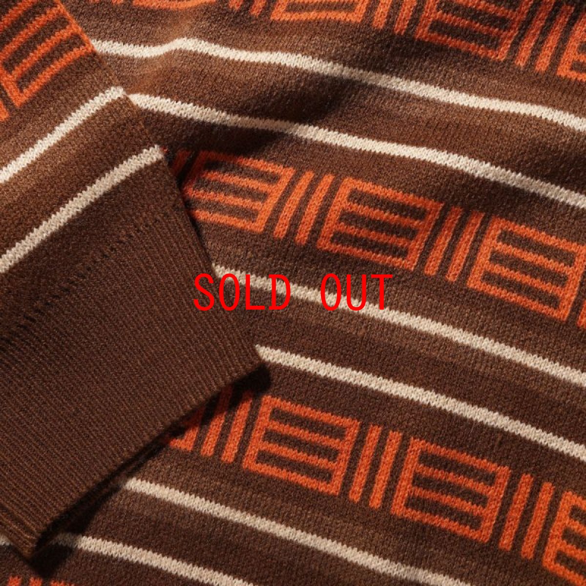 画像7: Windsor Knitted Sweater  -Brown ニット ポロ セーター (7)