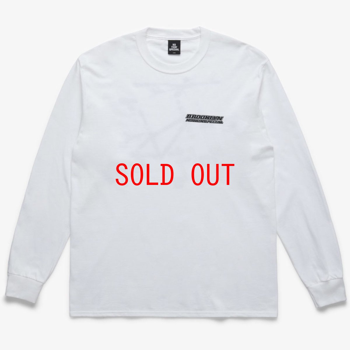 画像2: × BROOKLYN MACHINE WORKS Big Ben L/S Tee WHT ブルックリンマシンワークス 長袖 Tシャツ (2)