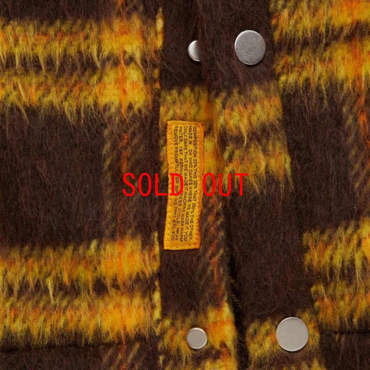 画像6: SHAGYGAN Mohair check Snap Cardigan モヘア チェック スナップ カーディガン (6)