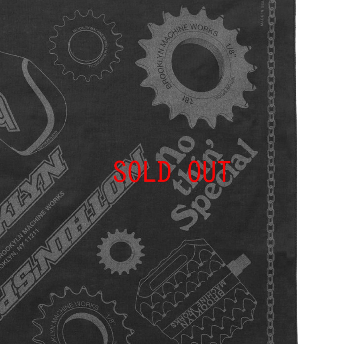 画像6: × BROOKLYN MACHINE WORKS Reflective Bandana ブルックリンマシンワークス リフレクティヴ バンダナ (6)