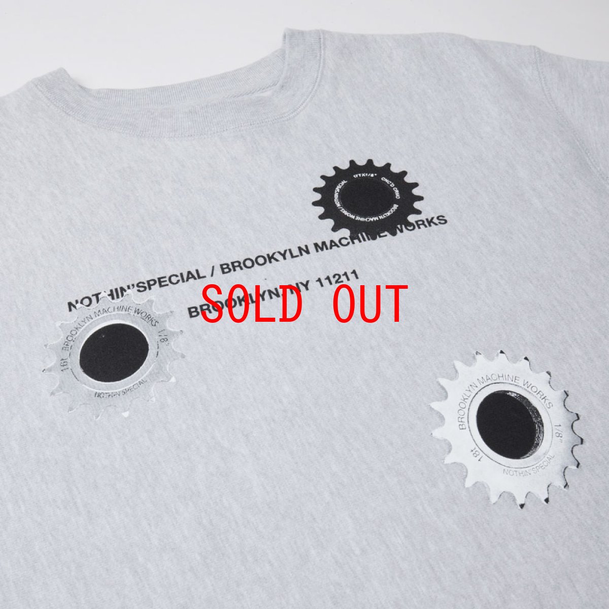 画像8: × BROOKLYN MACHINE WORKS Gangsta Crew Neck Sweatshirt ブルックリンマシンワークス クルーネック スウェット (8)