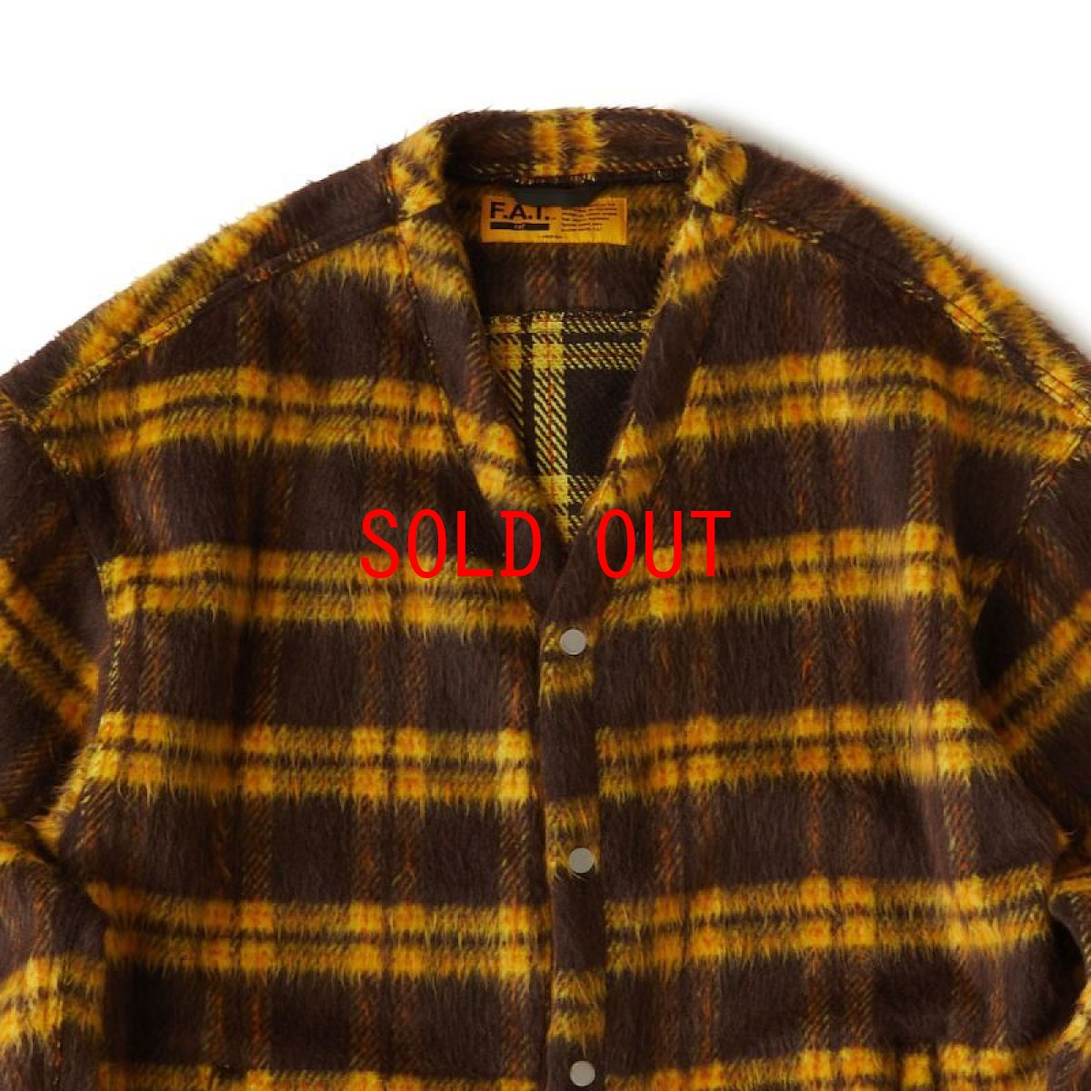 画像4: SHAGYGAN Mohair check Snap Cardigan モヘア チェック スナップ カーディガン (4)