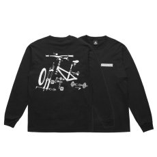 画像1: × BROOKLYN MACHINE WORKS Big Ben L/S Tee BLK ブルックリンマシンワークス 26インチ MTB 長袖 Tシャツ (1)