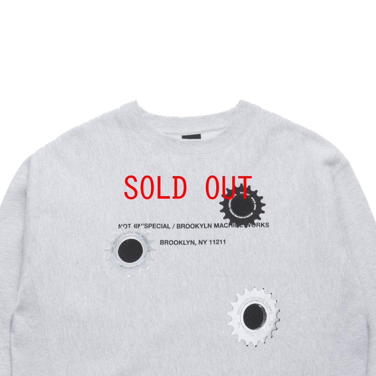 画像3: × BROOKLYN MACHINE WORKS Gangsta Crew Neck Sweatshirt ブルックリンマシンワークス クルーネック スウェット (3)