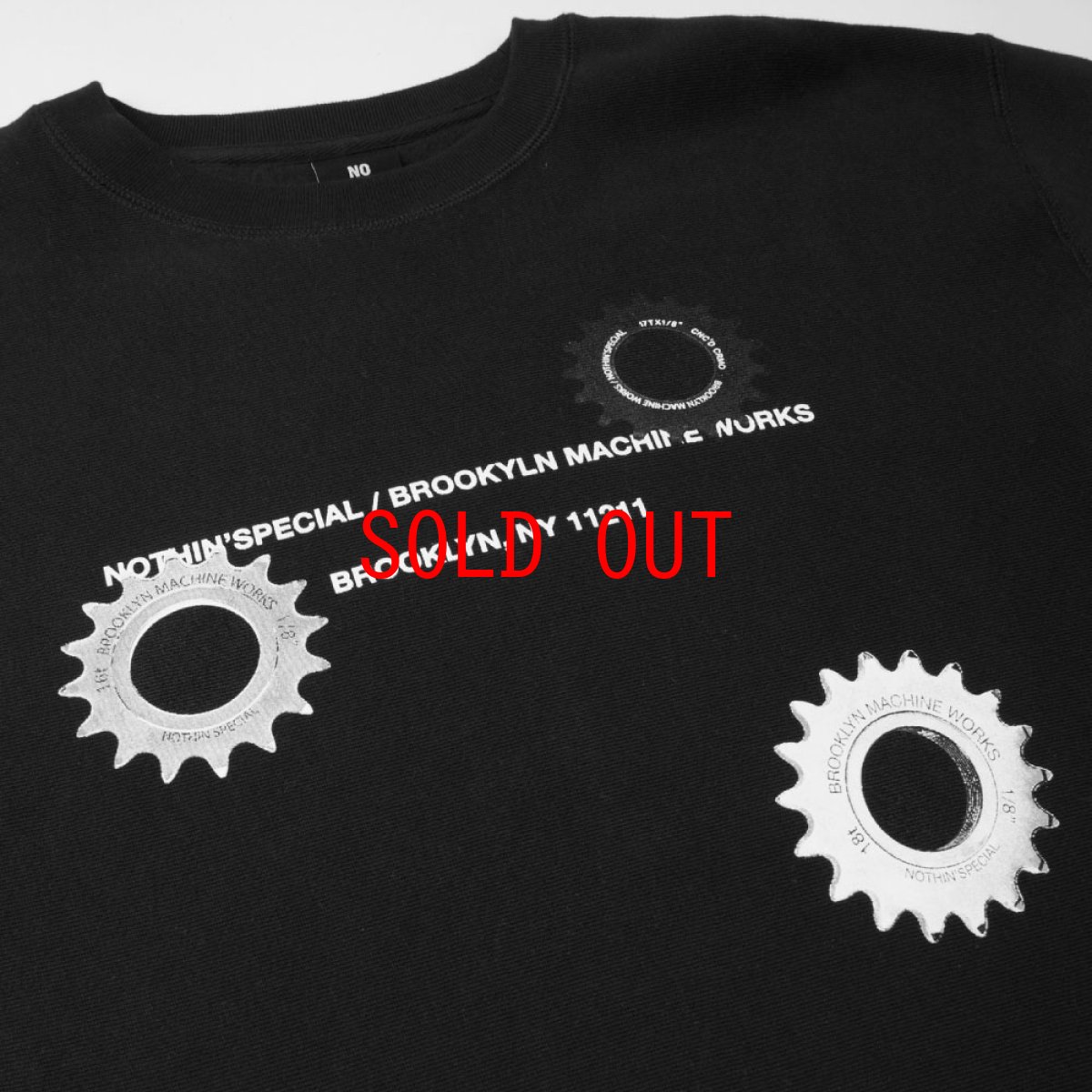 画像7: × BROOKLYN MACHINE WORKS Gangsta Crew Neck Sweatshirt BLK ブルックリンマシンワークス クルーネック スウェット (7)