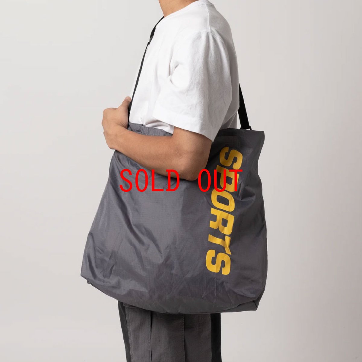 画像4: IB Sports Shopping Bag リップストップ ショルダー ストラップ ショッピング バッグ (4)