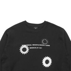 画像2: × BROOKLYN MACHINE WORKS Gangsta Crew Neck Sweatshirt BLK ブルックリンマシンワークス クルーネック スウェット (2)