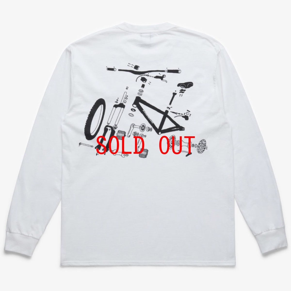 画像3: × BROOKLYN MACHINE WORKS Big Ben L/S Tee WHT ブルックリンマシンワークス 長袖 Tシャツ (3)