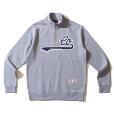 画像1: LO Half Zip Sweatshirts GRY ハーフジップ スウェット (1)