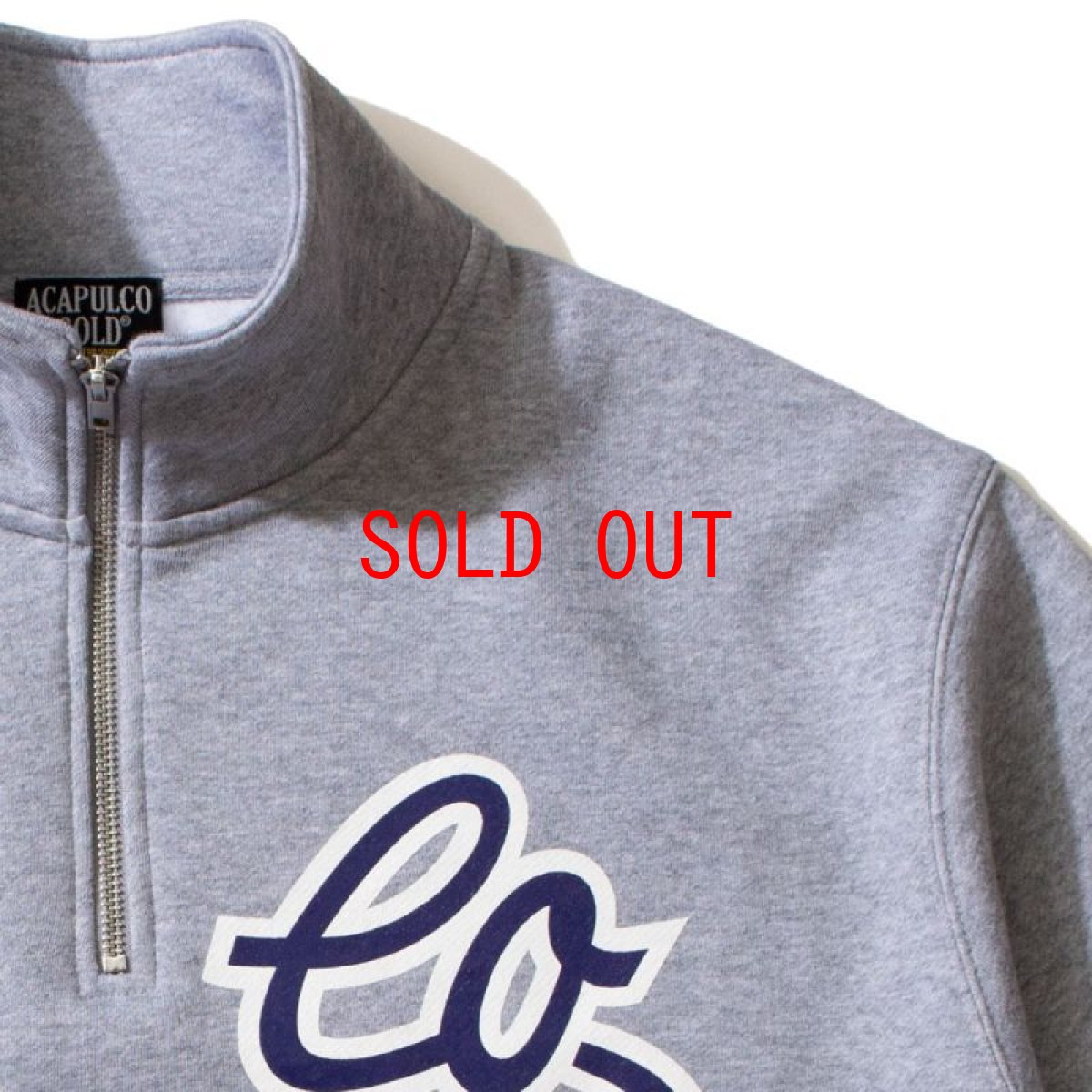 画像5: LO Half Zip Sweatshirts GRY ハーフジップ スウェット (5)