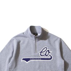 画像2: LO Half Zip Sweatshirts GRY ハーフジップ スウェット (2)