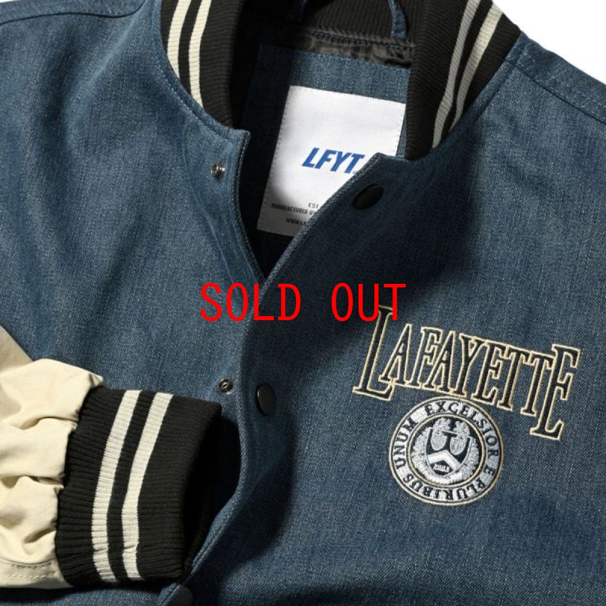 画像6: Coat Of Arms Varsity Jacket Wash Denim スタジアム ジャケット スタジャン (6)