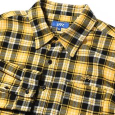 画像5: Script Logo Plaid Flannel L/S Shirts YLW タータン フランネル チェック 長袖 シャツ (5)