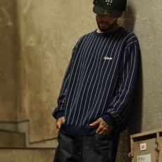 画像8: Pinstripe Cotton Sweater ピンストライプ コットン セーター ニット (8)