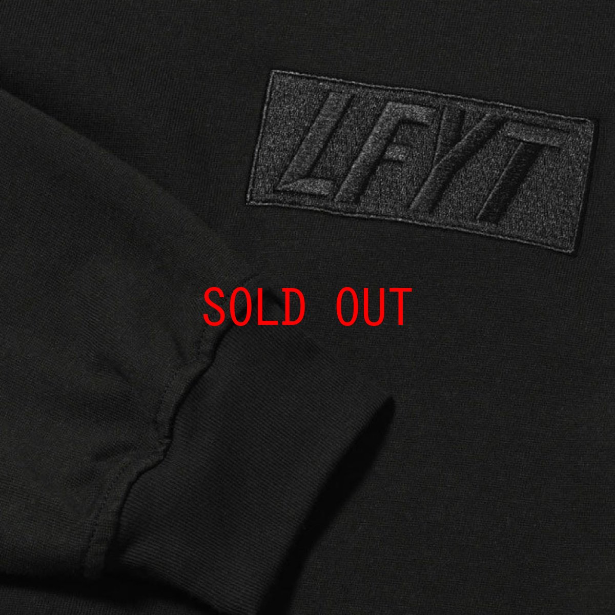 画像3: Tonal Box Logo L/S Tee BK トーナル ボックス ロゴ 長袖 Tシャツ (3)