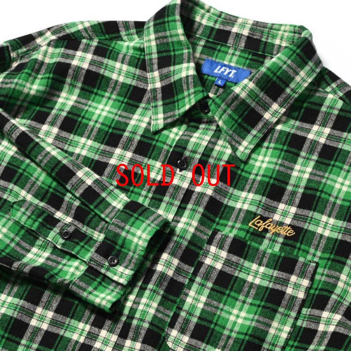 画像5: Script Logo Plaid Flannel L/S Shirts GRN タータン フランネル チェック 長袖 シャツ (5)