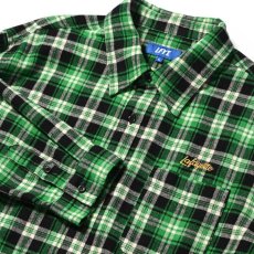 画像5: Script Logo Plaid Flannel L/S Shirts GRN タータン フランネル チェック 長袖 シャツ (5)