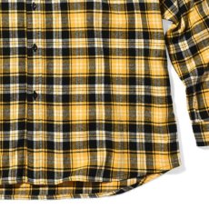 画像6: Script Logo Plaid Flannel L/S Shirts YLW タータン フランネル チェック 長袖 シャツ (6)