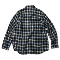 画像2: Script Logo Plaid Flannel L/S Shirts NVY タータン フランネル チェック 長袖 シャツ (2)