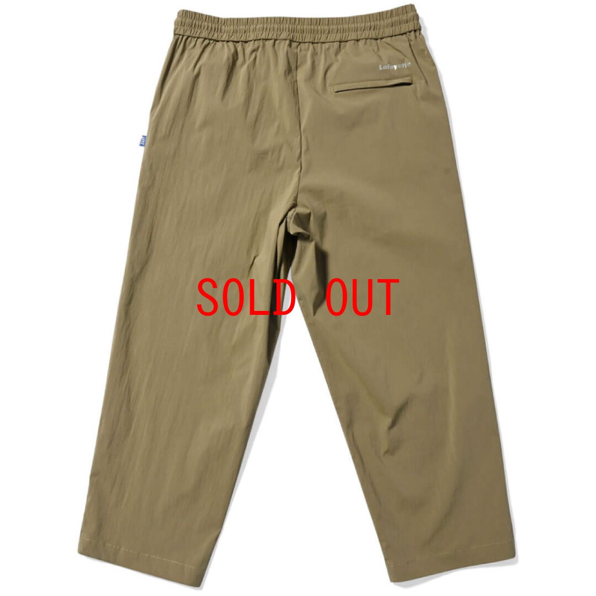 画像2: Active Easy Nylon Pants OLV コットン ナイロン 混紡 イージー パンツ (2)