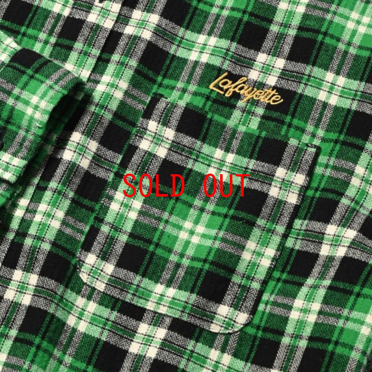 画像4: Script Logo Plaid Flannel L/S Shirts GRN タータン フランネル チェック 長袖 シャツ (4)