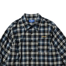 画像7: Script Logo Plaid Flannel L/S Shirts NVY タータン フランネル チェック 長袖 シャツ (7)