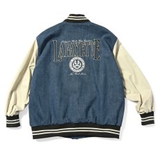 画像3: Coat Of Arms Varsity Jacket Wash Denim スタジアム ジャケット スタジャン (3)