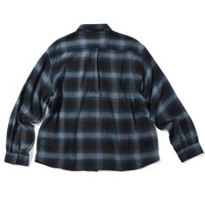 画像2: Classic Ombre Plaid L/S Shirts NVY クラシック オンブレ チェック 長袖 シャツ (2)